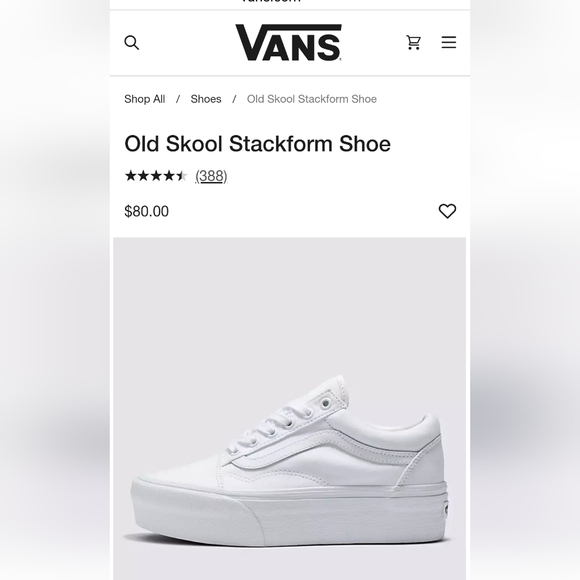 Old Skool Stackform Shoe, size woman's 10 - Picture 7 of 7